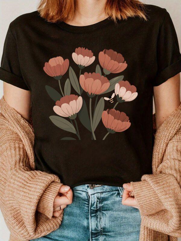Wildflower Worn T shirt 2 - Image 2