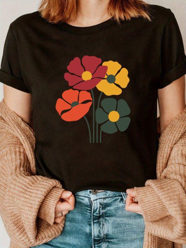 Wildflower Worn T shirt 4 - Image 2