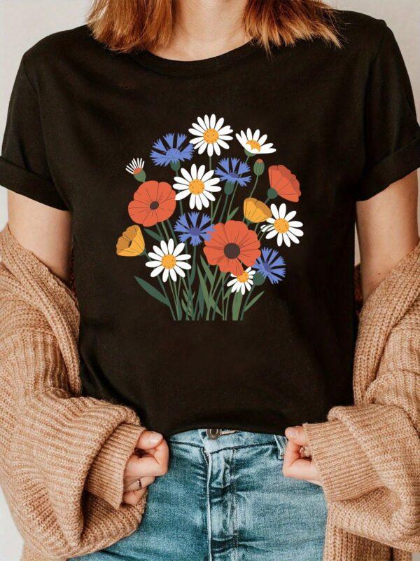 Wildflower Worn T shirt 8 - Image 2